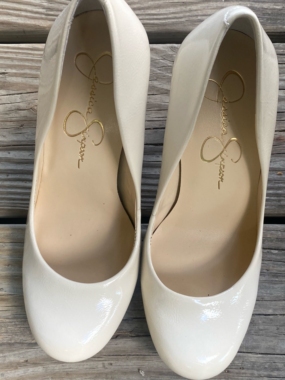 (NWOB!) JESSICA SIMPSON- Nude “CALI” Pumps W/ Round Toe, The Perfect Heel! - Picture 8 of 16